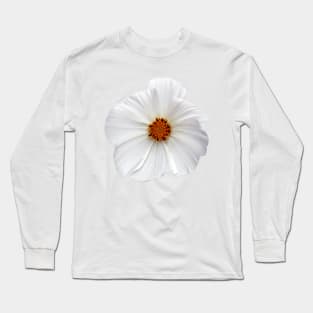 White Wildflower Daisy macro Long Sleeve T-Shirt